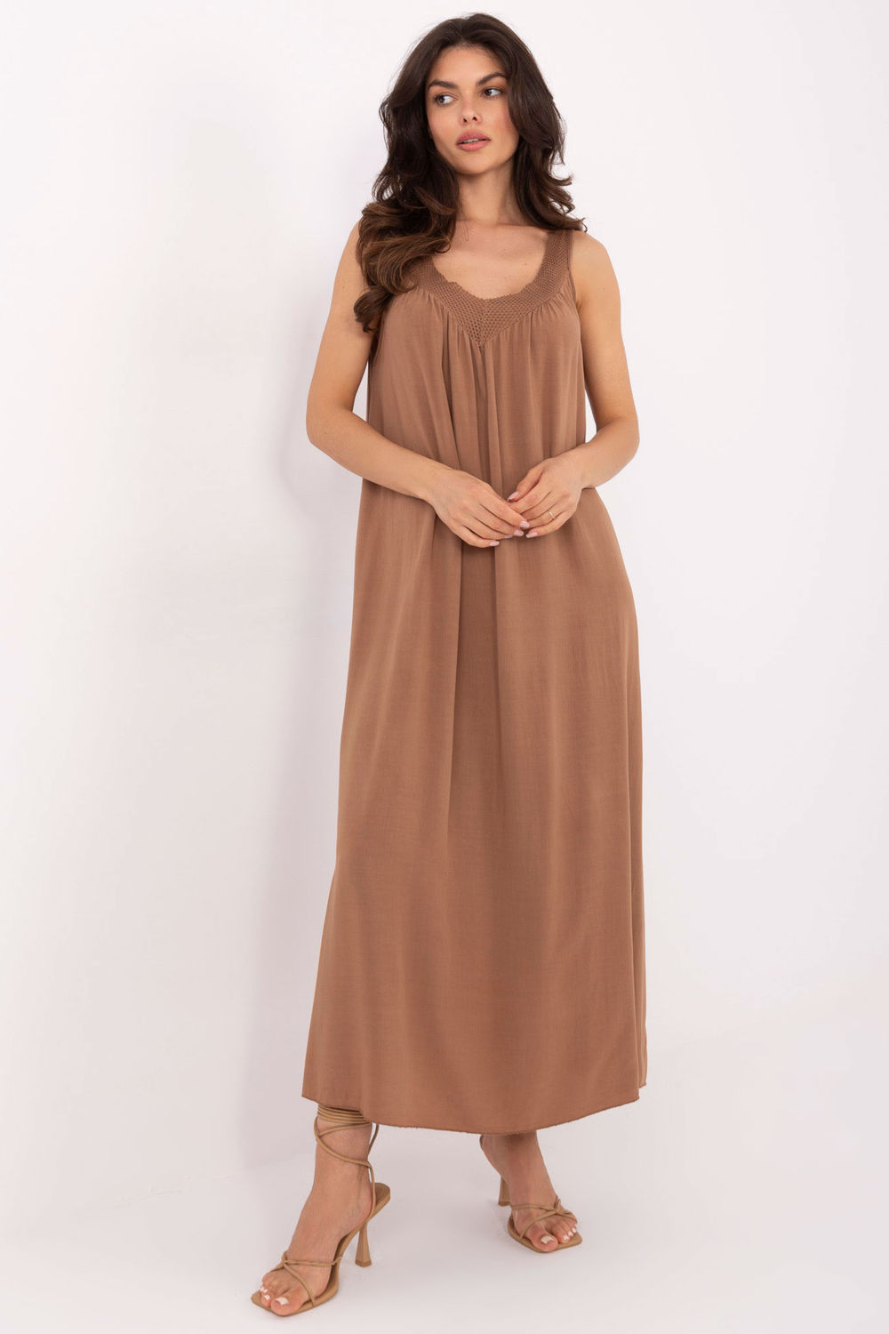 Sukienka Model TW-SK-BI-L0125.52 Brown - Och Bella