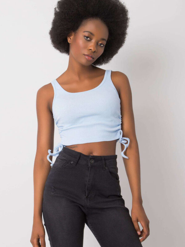 Koszulka Top Model RV-TP-6629.70 Light Blue - Rue Paris