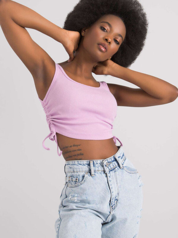 Koszulka Top Model RV-TP-6629.70 Light Violet - Rue Paris