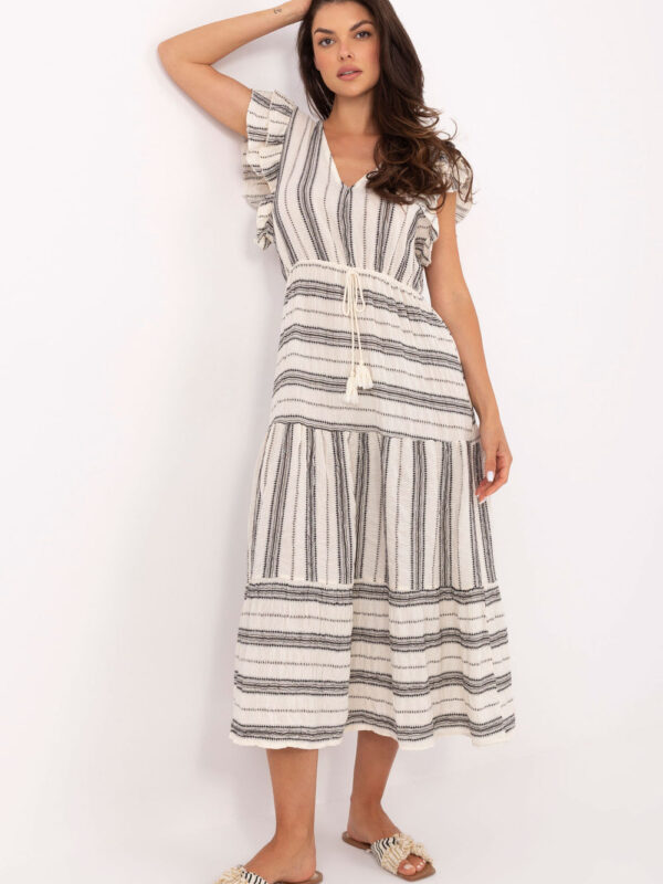 Sukienka Model TW-SK-BI-28760.97 White/Black - Och Bella