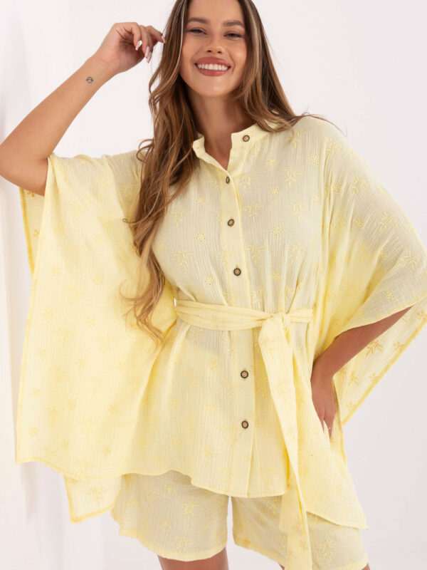 Spodnie Komplet MOdel LK-KMPL-510072.68 Light Yellow - Lakerta