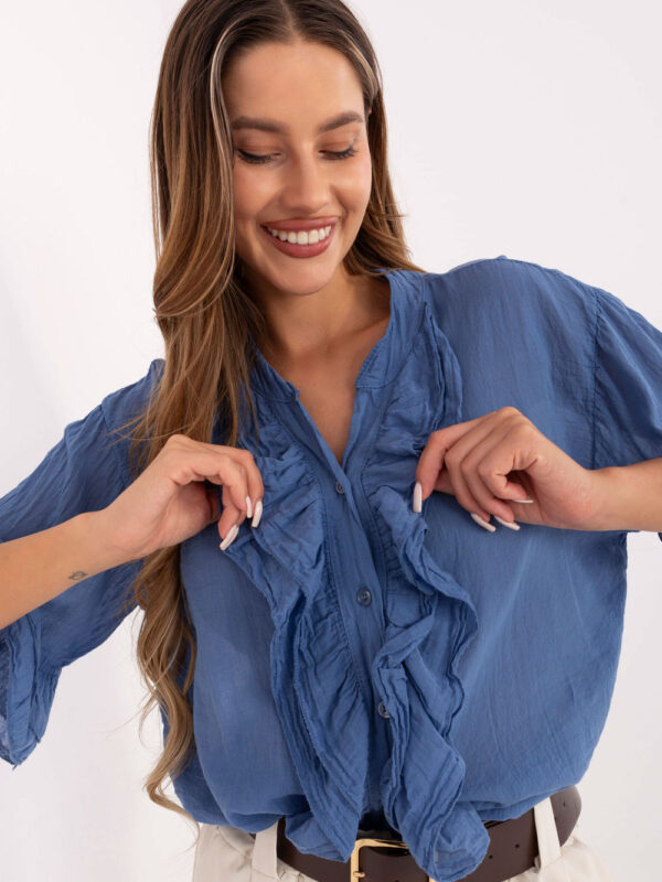 Koszula Damska Model MI-KS-92224.95 Dark Blue - Italy Moda