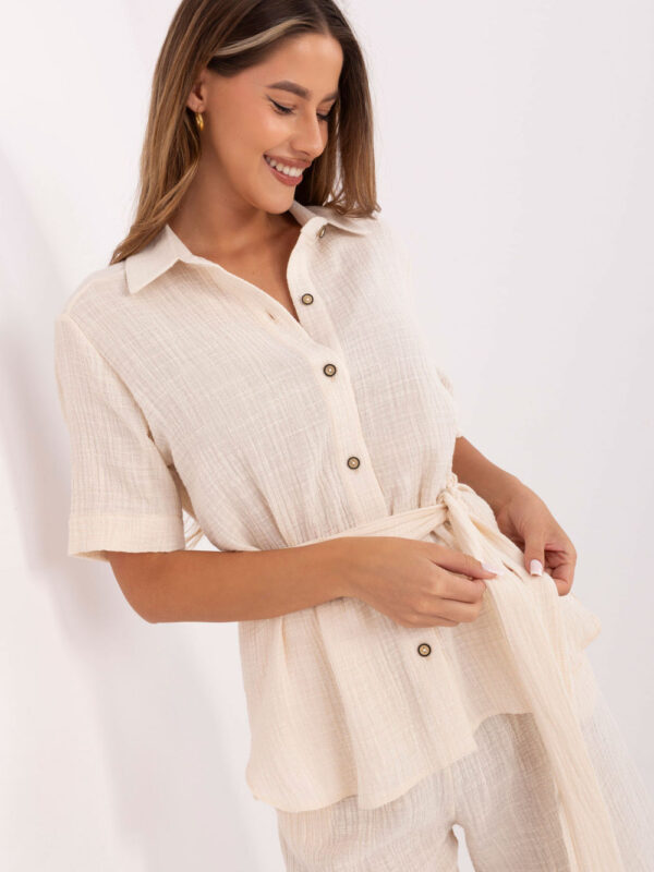 Spodnie Komplet Model LK-KMPL-510096.96 Light Beige - Lakerta
