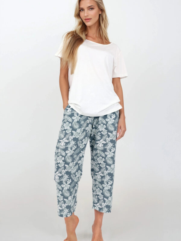 Piżama Damska Model Casual Beauty 217686 Green - Momenti Per Me
