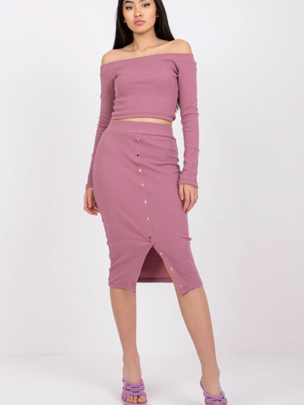 Spódnica Komplet Model RV-KMPL-7524.34 Dark Pink - Rue Paris