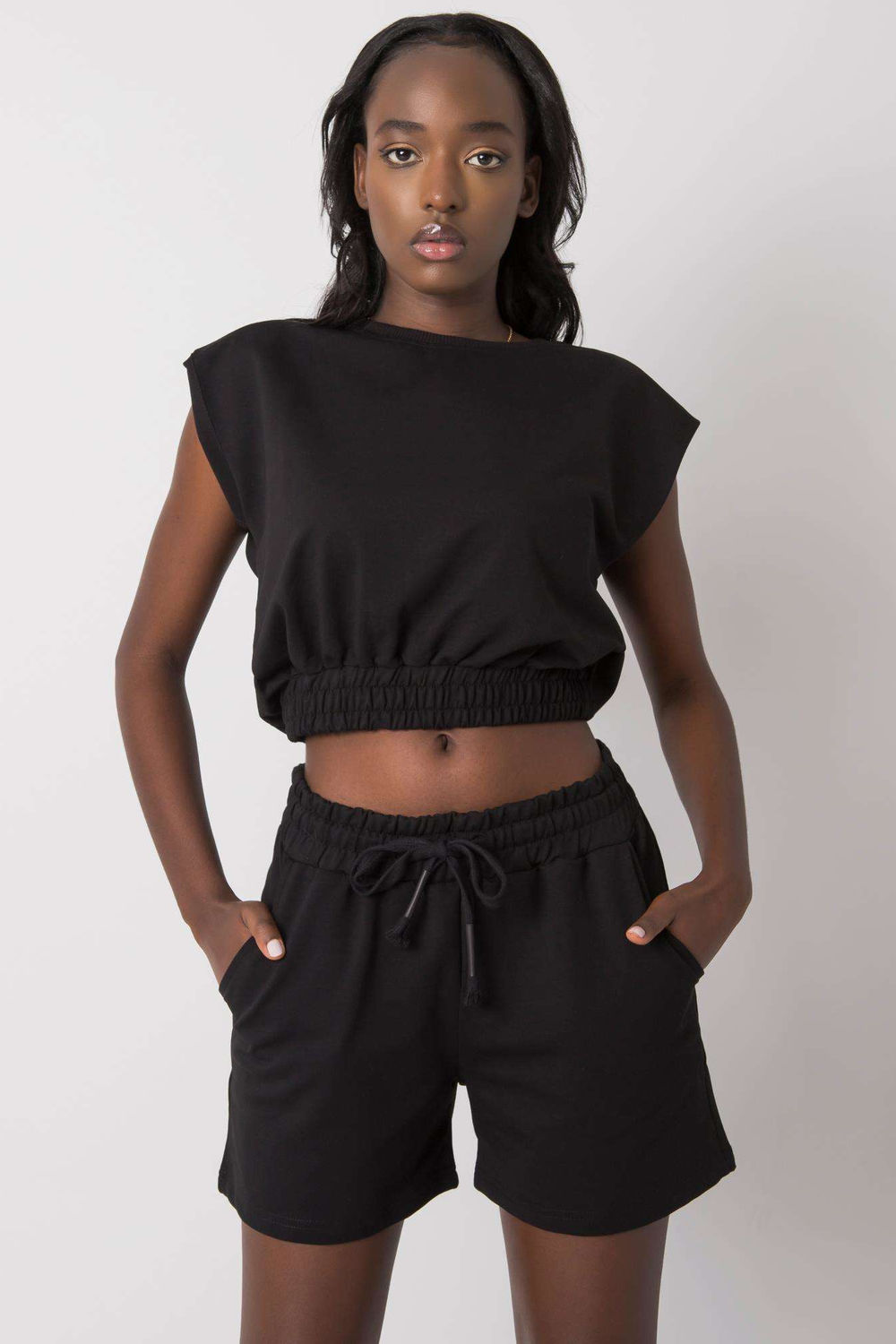Spodnie Komplet Model HG-KMPL-5447.14X Black - Rue Paris