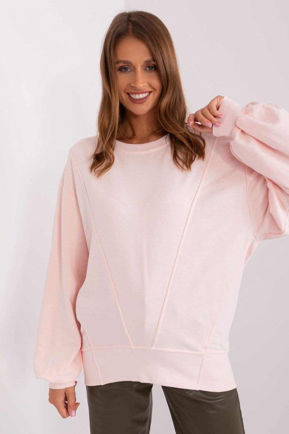 Bluza Damska Model EM-BL-716.14 Light Pink - Ex Moda