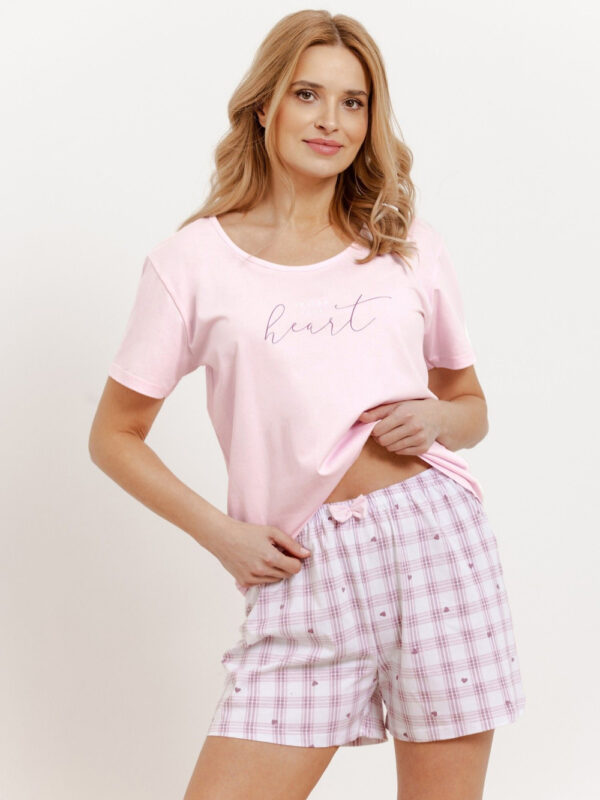 Piżama Damska Model Arabella 3416 Pink - Taro