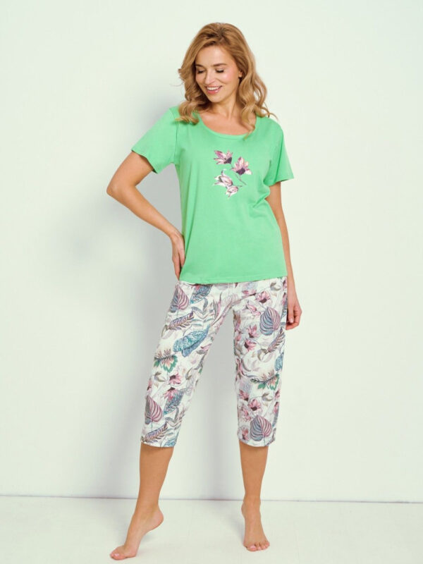 Piżama Damska Model Lia 3344 Green - Taro