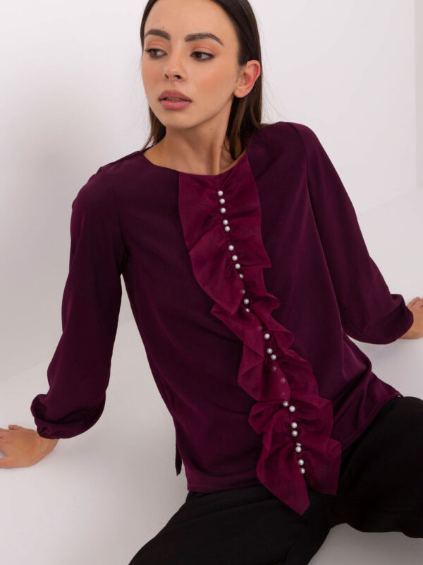 Bluzka Model LK-BZ-506673.36 Dark Violet - Lakerta