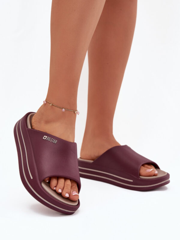 Sandał Klapki Model Big Star SS274425 Bordo - Step in style