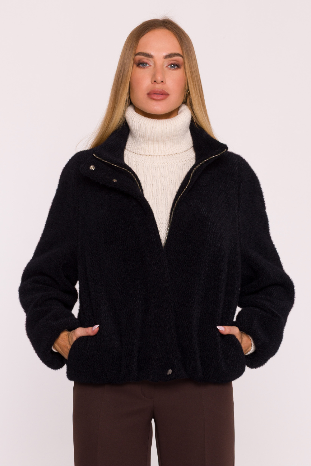 Kurtka Damska Model MOE885 Black - Moe