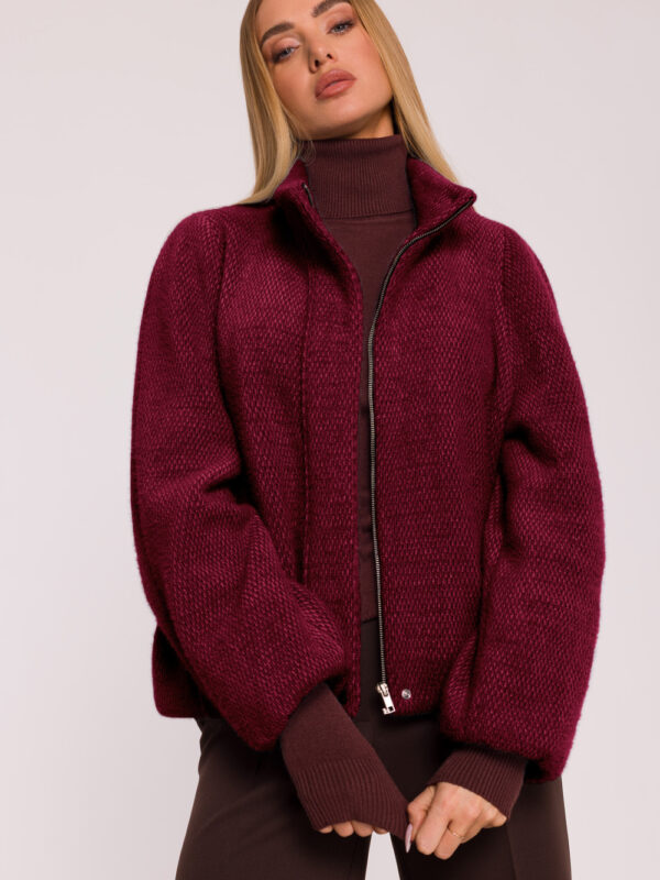 Kurtka Damska Model MOE885 Bordo - Moe