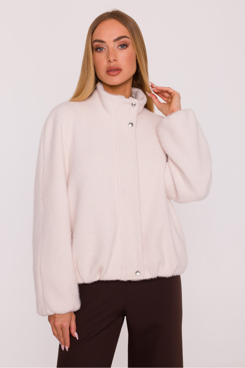 Kurtka Damska Model MOE885 Beige - Moe