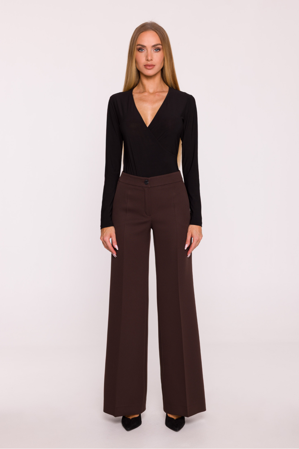 Spodnie Damskie Model MOE875 Brown - Moe