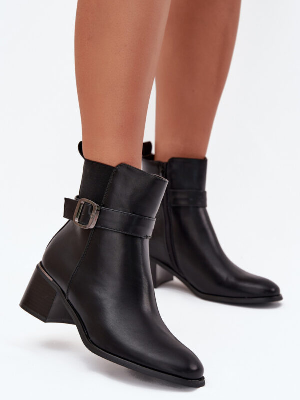 Botki Model Sylira DA136P Black - Step in style
