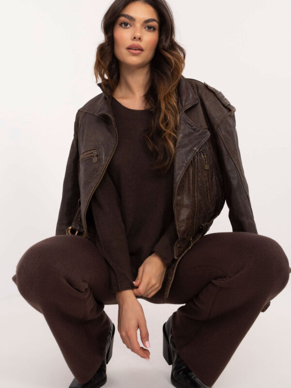 Spodnie Komplet Model IT-KMPL-2219.51 Dark Brown - Italy Moda