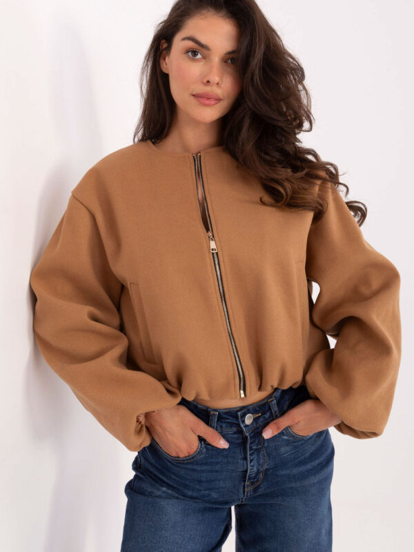 Kurtka Damska Model IT-KR-A8612.46 Camel - Rue Paris