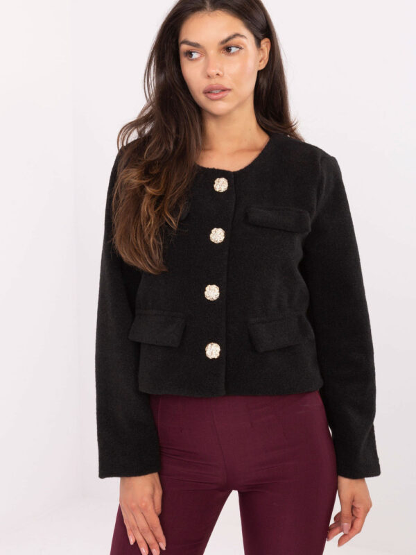Żakiet Model IT-KR-FL9586.64 Black - Rue Paris