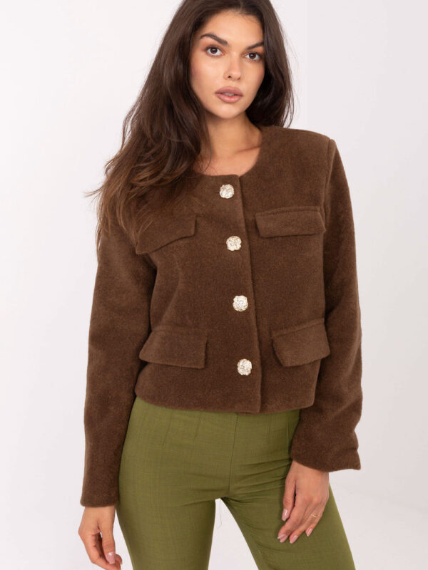 Żakiet Model IT-KR-FL9586.64 Brown - Rue Paris