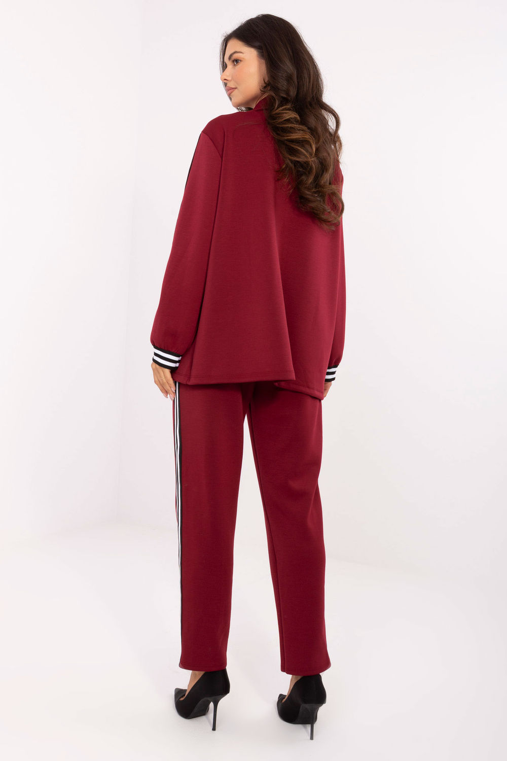 Spodnie Komplet Model IT-KMPL-9721.15 Bordo - Rue Paris
