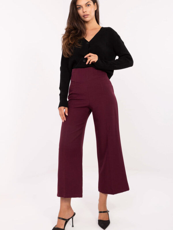 Spodnie Damskie Model IT-SP-FL9068.96 Bordo - Rue Paris