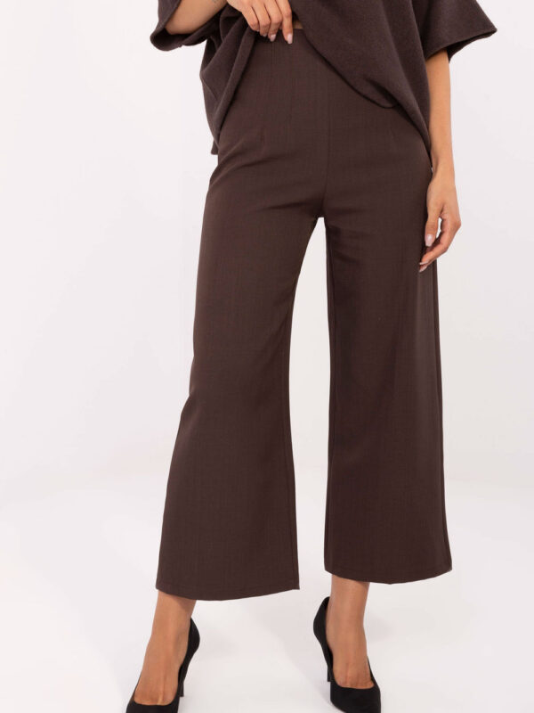 Spodnie Damskie Model IT-SP-FL9068.96 Dark Brown - Rue Paris
