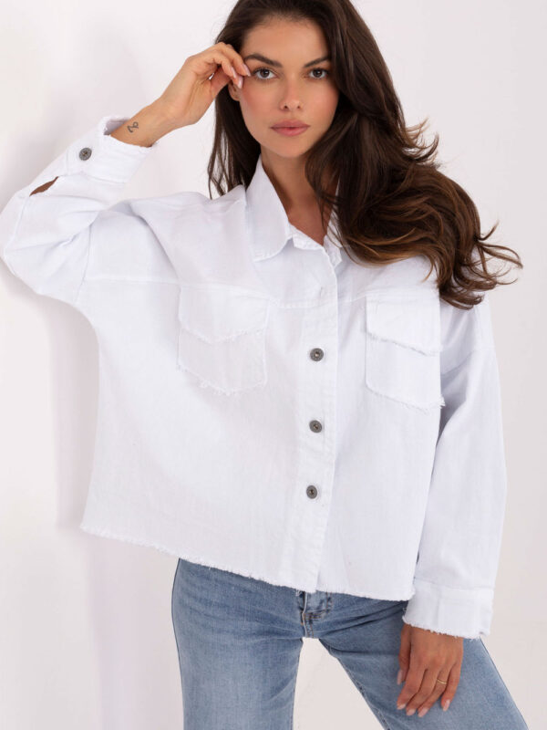 Koszula Damska Model IT-KS-FL5779.87 White - Rue Paris