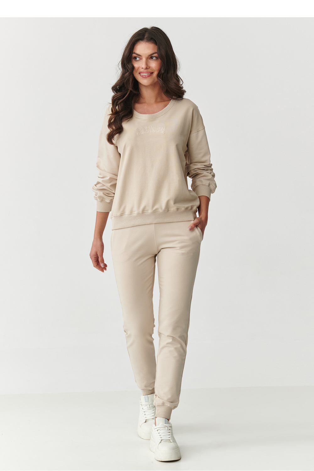 Spodnie Komplet Model M891 Light Beige - Makadamia
