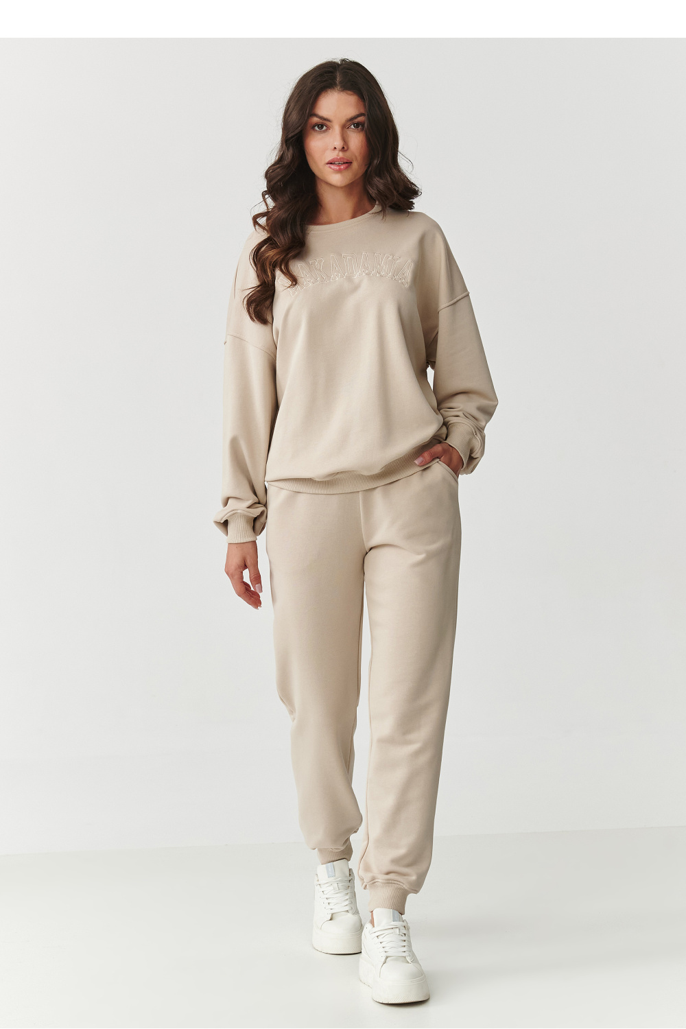 Spodnie Komplet Model M889 Light Beige - Makadamia