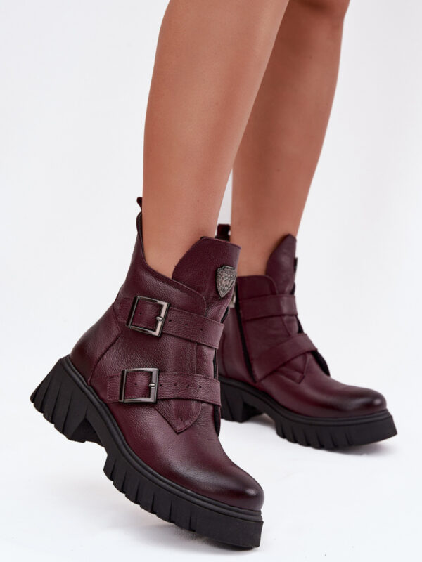 Botki Model Zazoo 60482 Bordo - Step in style