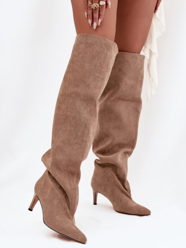 Kozaki Model Mavilla CLS-580 Beige Zamsz - Step in style