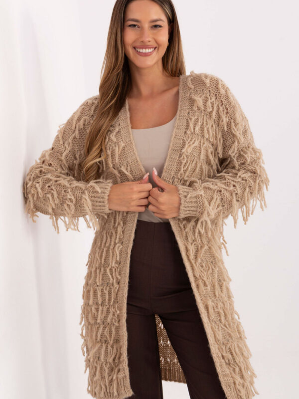 Sweter Kardigan Model MI-SW-0820.85 Beige - Rue Paris