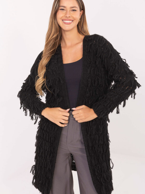 Sweter Kardigan Model MI-SW-0820.85 Black - Rue Paris