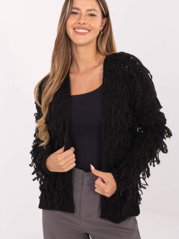 Sweter Kardigan Model MI-SW-1308.21 Black - Rue Paris