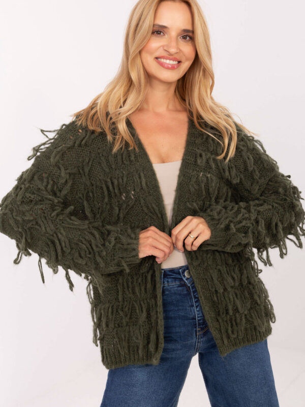 Sweter Kardigan Model MI-SW-1308.21 Khaki - Rue Paris