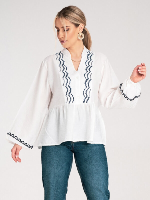 Bluzka Model M1192 White - Figl