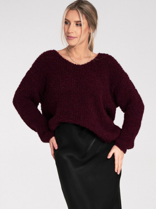 Sweter Damski Model M1108 Bordo - Figl