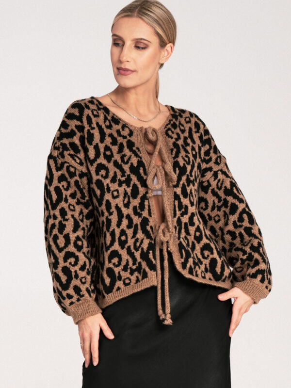 Sweter Damski Model M1094 Black/Beige - Figl