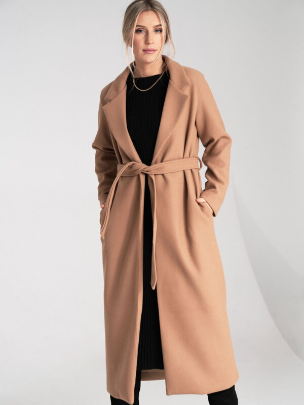 Płaszcz Damski Model M1114 Beige - Figl