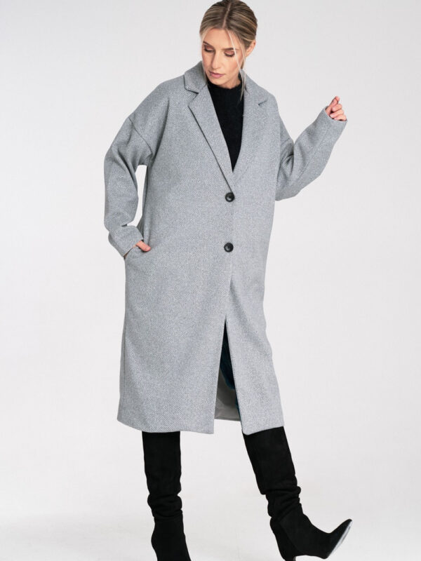 Płaszcz Damski Model M1111 Grey - Figl
