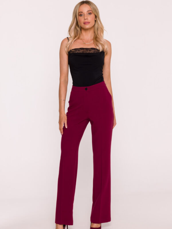 Spodnie Damskie Model S418 Bordo - Stylove