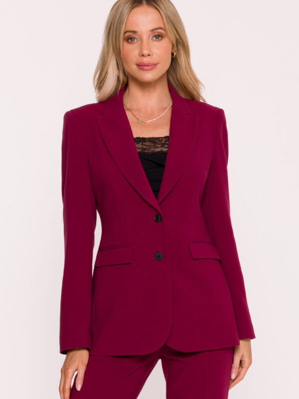 Marynarka Model S417 Bordo - Stylove