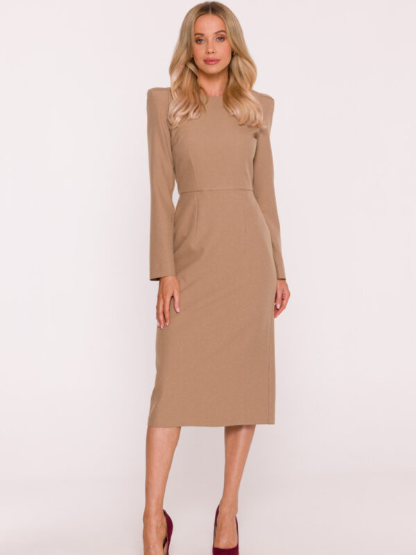 Sukienka Model S412 Beige - Stylove