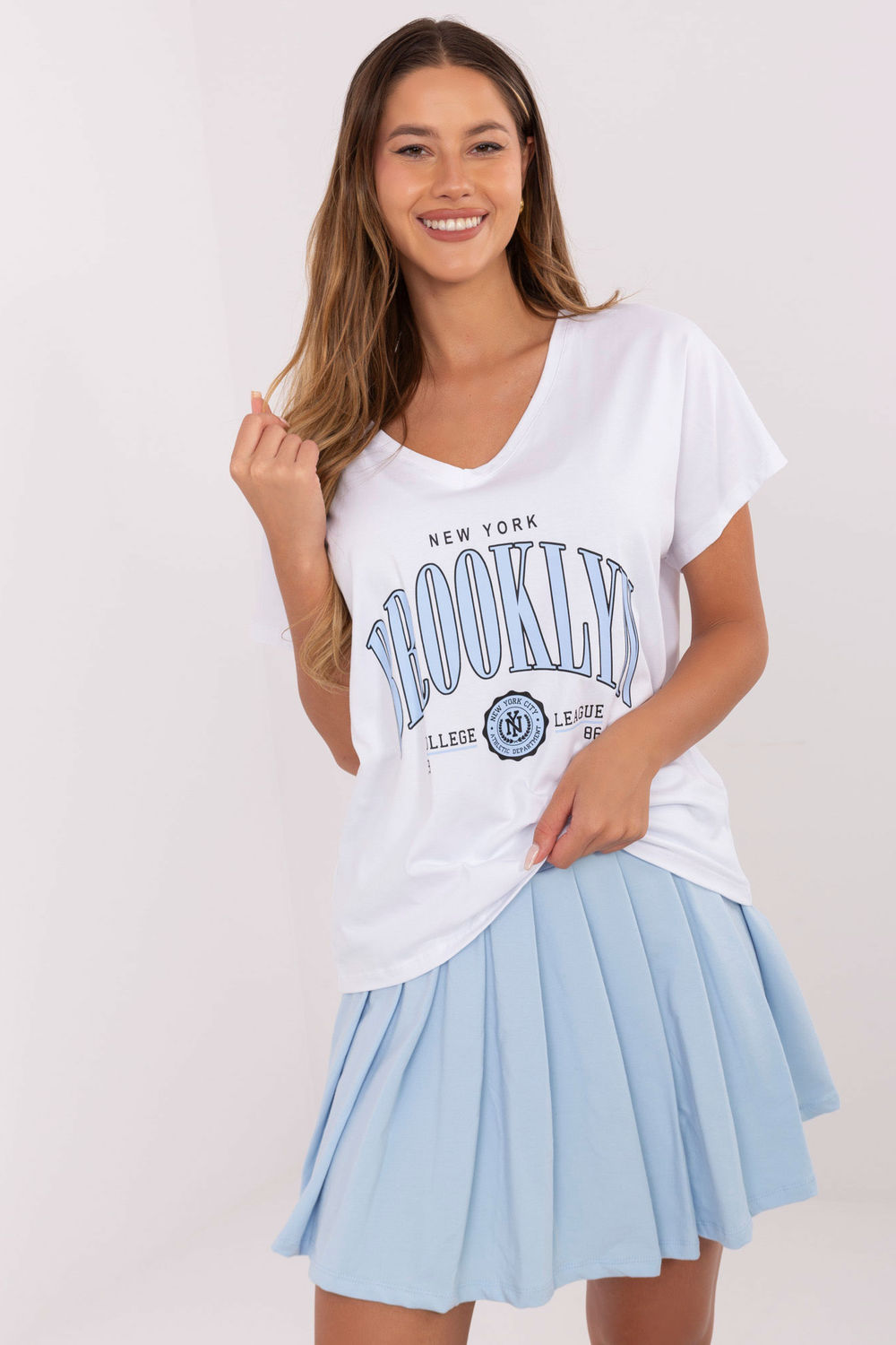 Spódnica Komplet Model RV-KMPL-A774.49 White/Blue - Relevance
