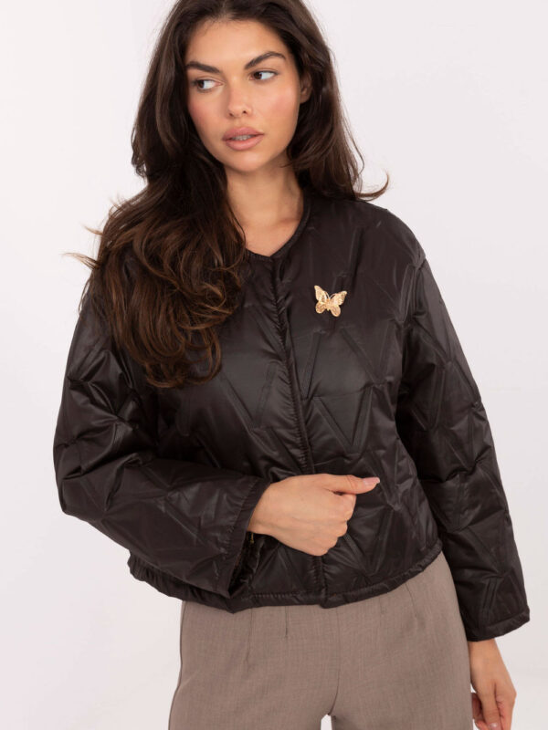 Kurtka Damska Model IT-KR-FL8357.82 Dark Brown - Rue Paris