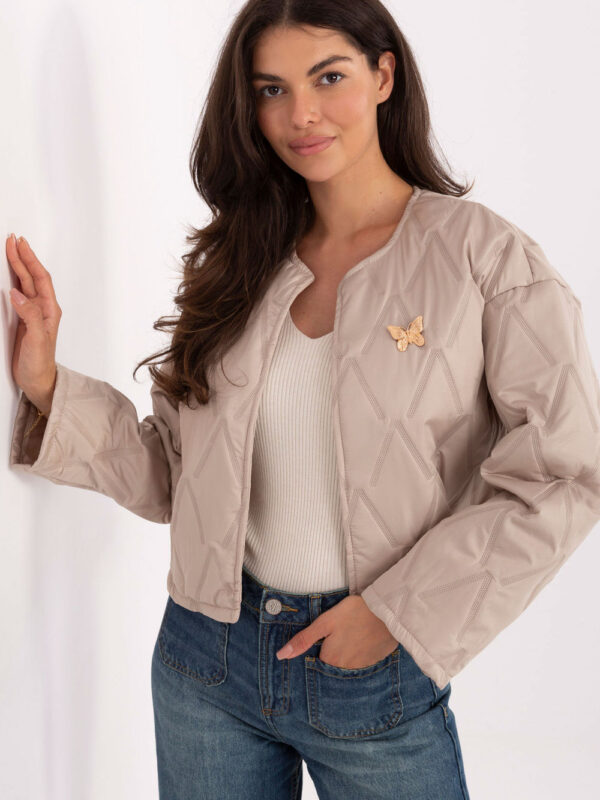 Kurtka Damska Model IT-KR-FL8357.82 Beige - Rue Paris