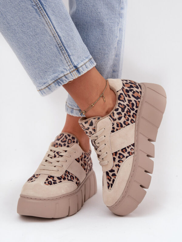 Buty Sportowe Model Vinceza 66841 Panterka Beige - Step in style