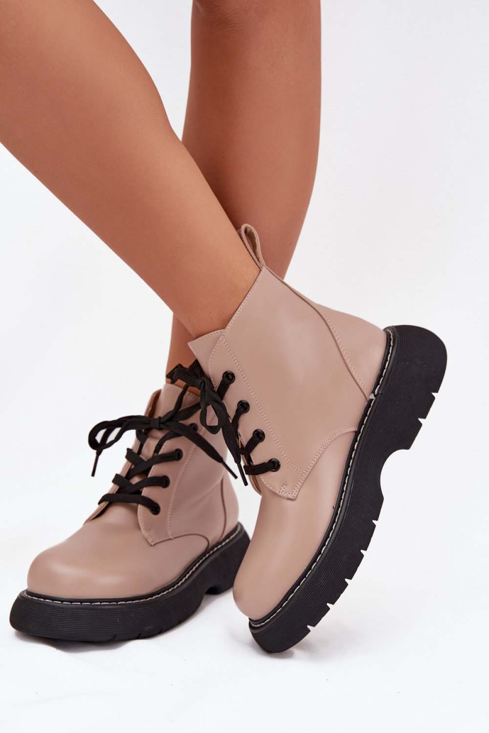 Botki Model Harmine LQ-26 Dark Beige - Step in style