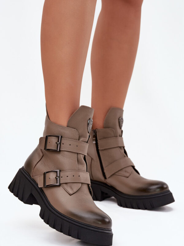 Botki Model Zazoo 60482 Dark Beige - Step in style